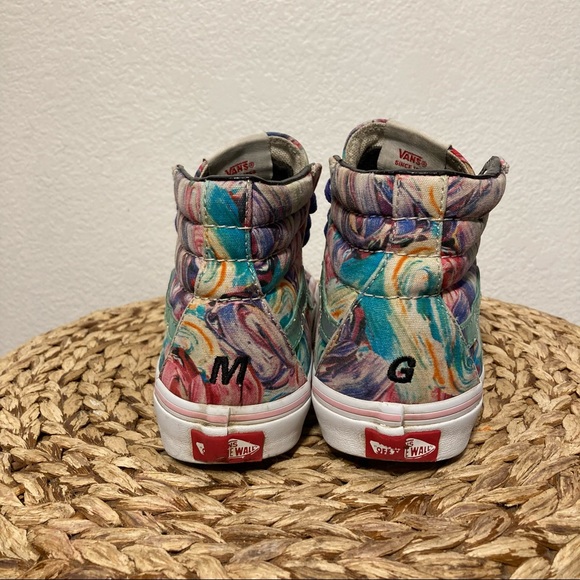 Vans sk8 hi multicolor marble artsy women’s 6 - Picture 4 of 7